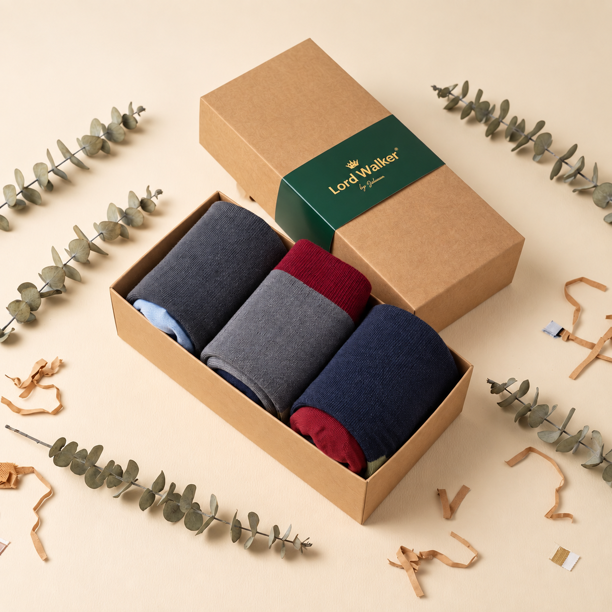 City Life – men's quarter socks in mid grey, blue and charcoal, Lord Walker, view 2