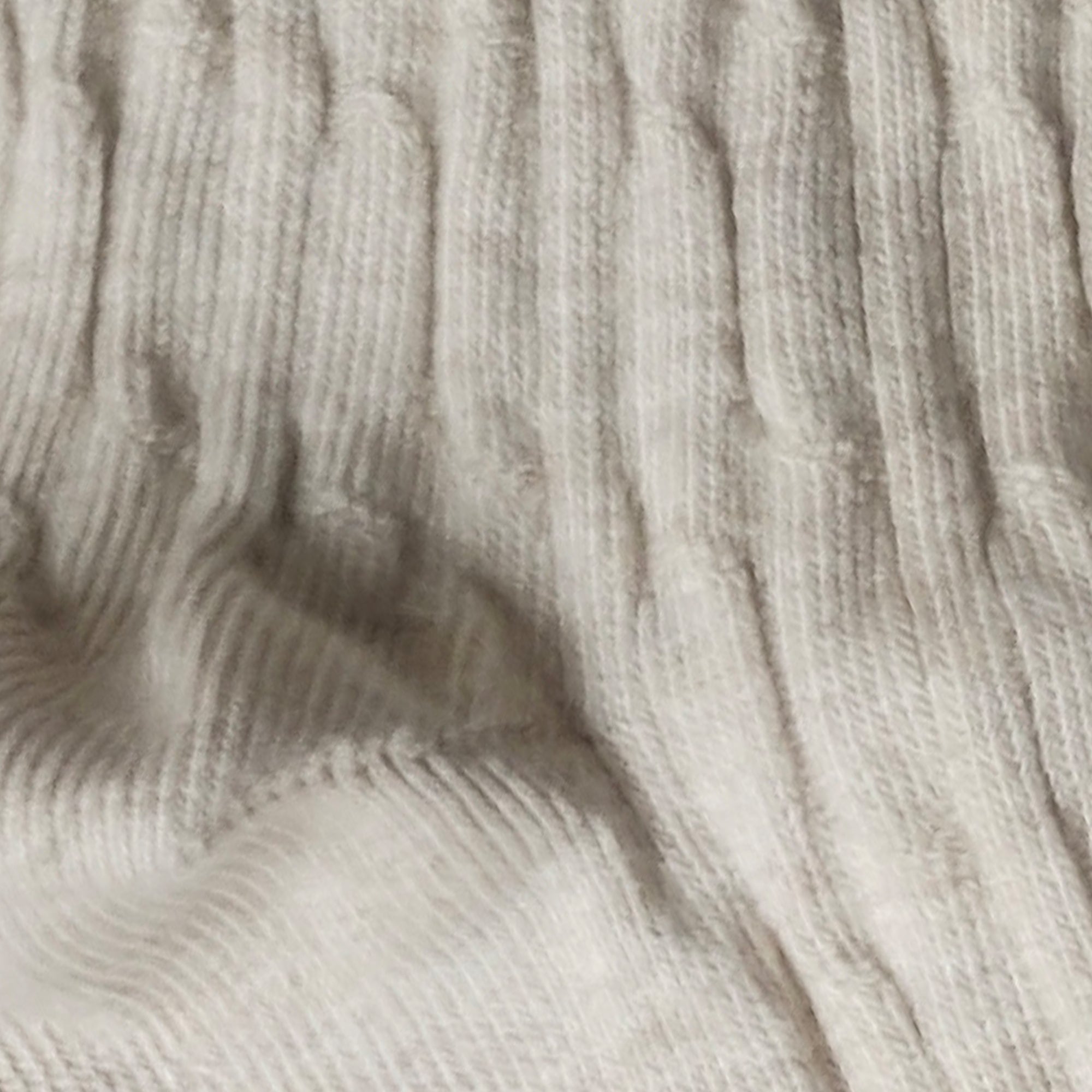 Harbor Escape – men's textured crew socks in off-white, olive and beige, Lord Walker, view 6
