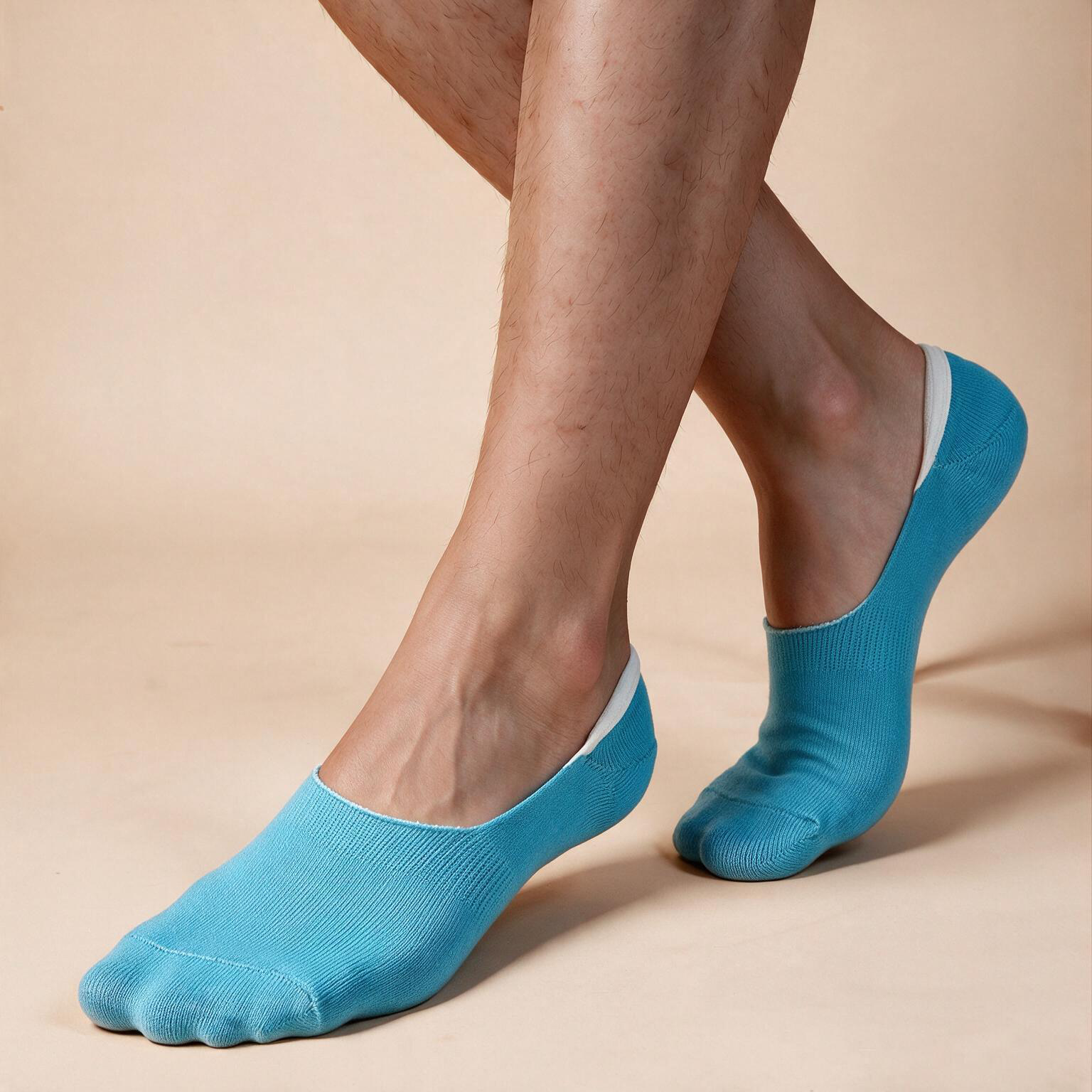 Lilac Lagoon – women's no-show socks in purple, lilac and turquoise blue, Lord Walker