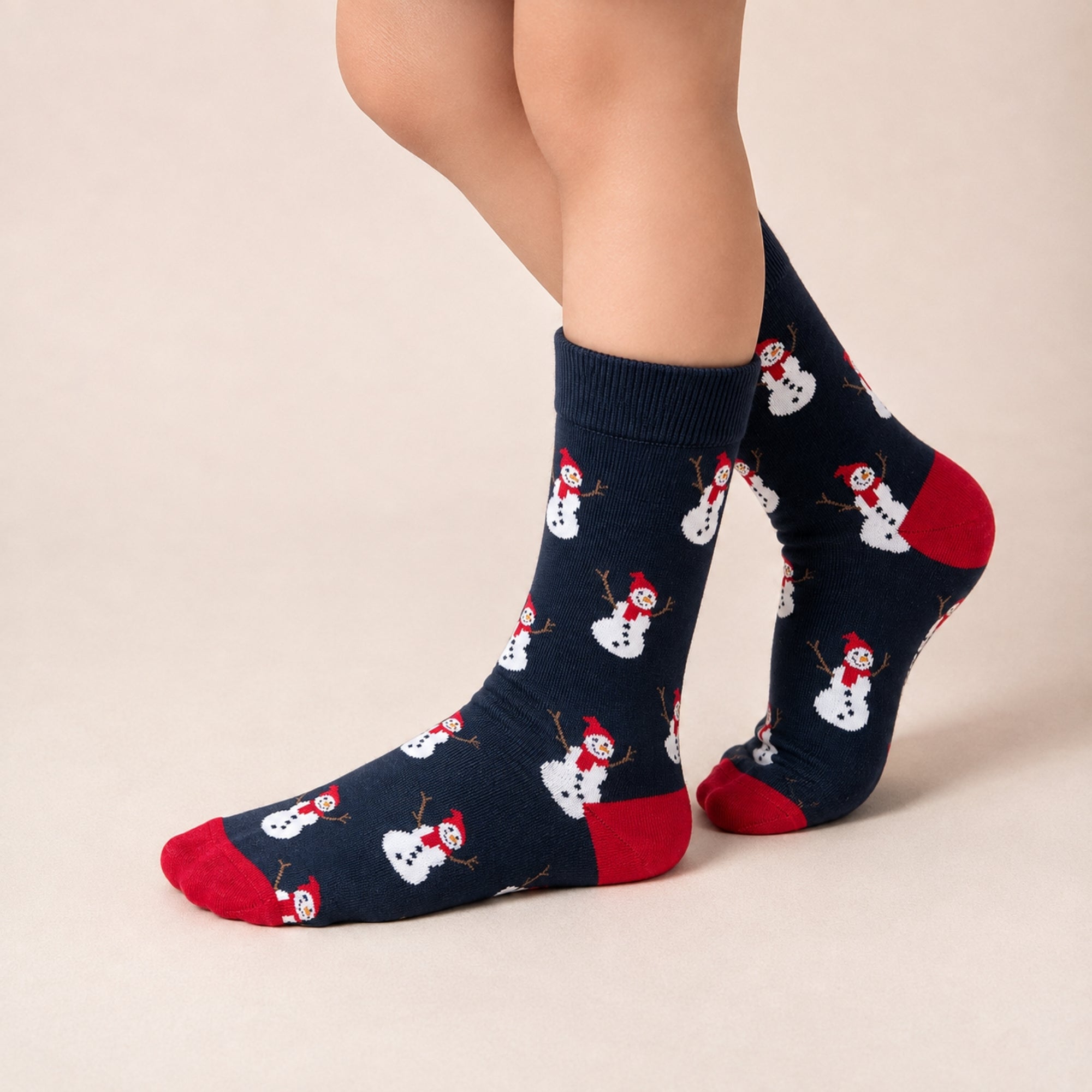 Navy Voyage – Christmas crew socks in navy, Lord Walker