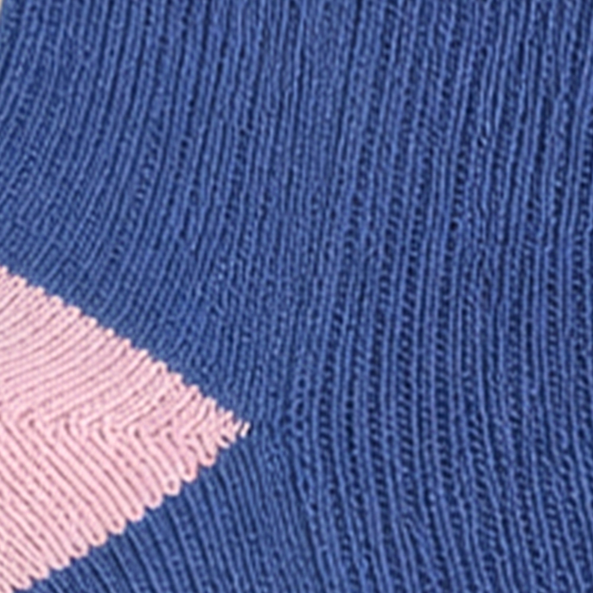 Retro Reverie – women's retro stripe crew socks in white, royal and lilac, Lord Walker, view 7